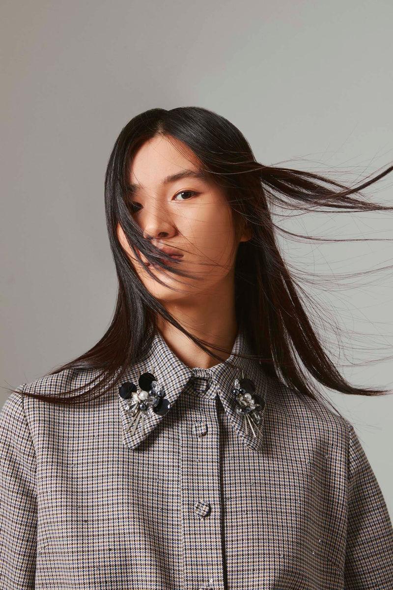 Shirtaporter Abito a Trapezio con Ricamo Fino Al -60%