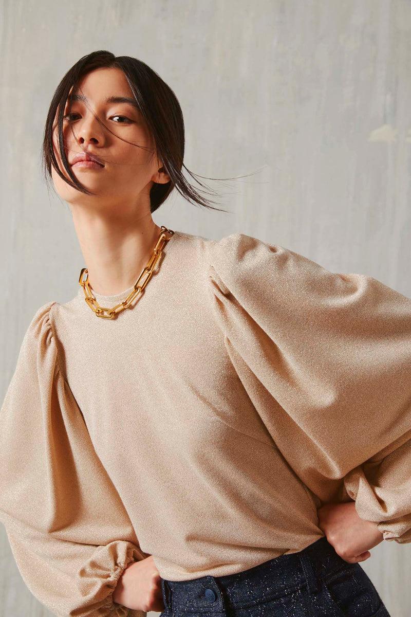 Shirtaporter Maglia con Maniche Balloon Shopping Online