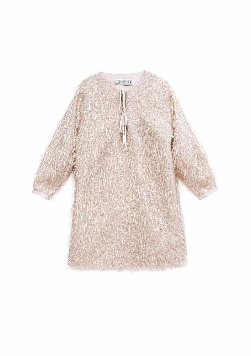 Shirtaporter ABITO CORTO PIUME LUREX Sottocosto