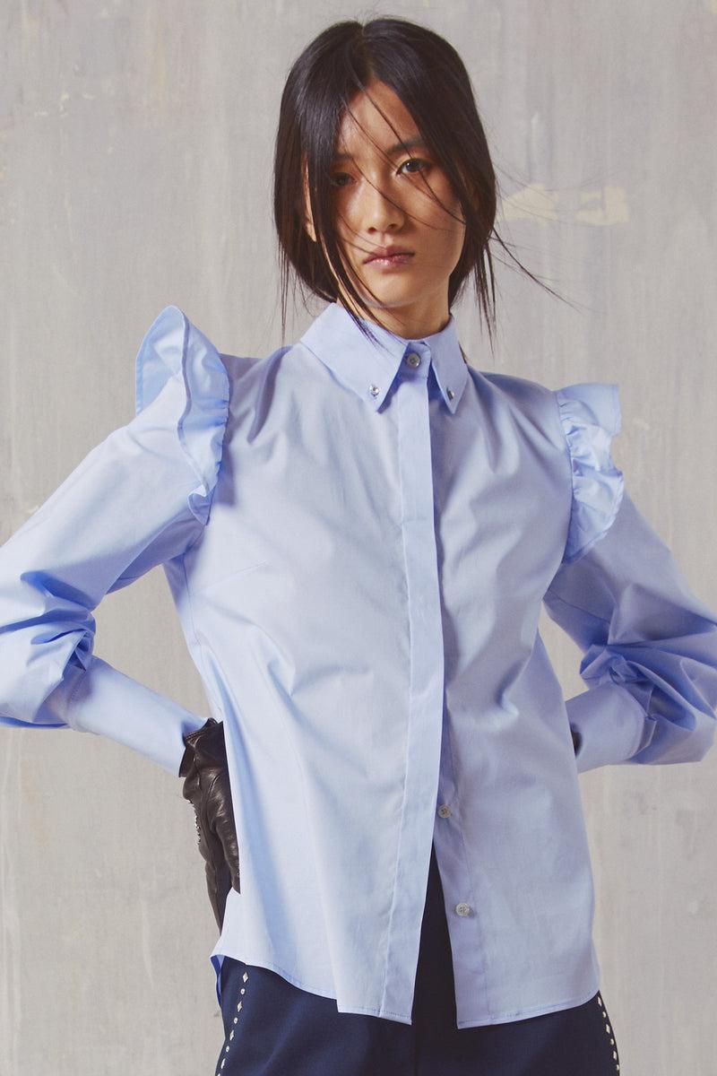 Shirtaporter CAMICIA POPELINE CON RUCHES Offerte