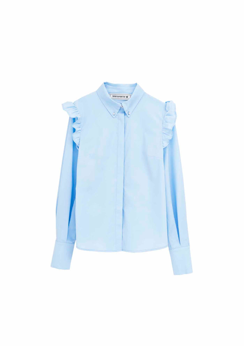 Shirtaporter CAMICIA POPELINE CON RUCHES Offerte