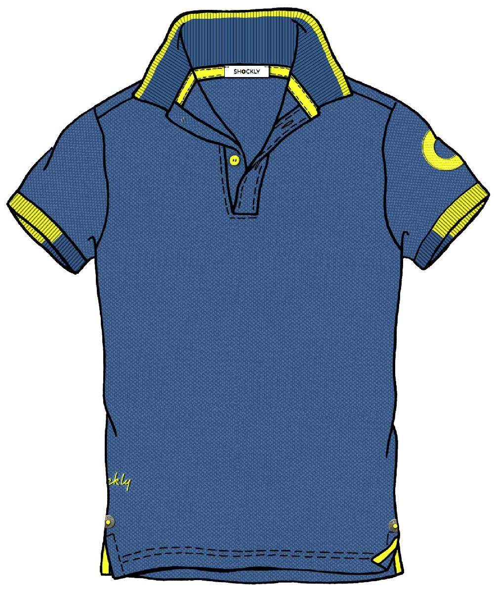 Shockly POLO-LOGO Blue Online