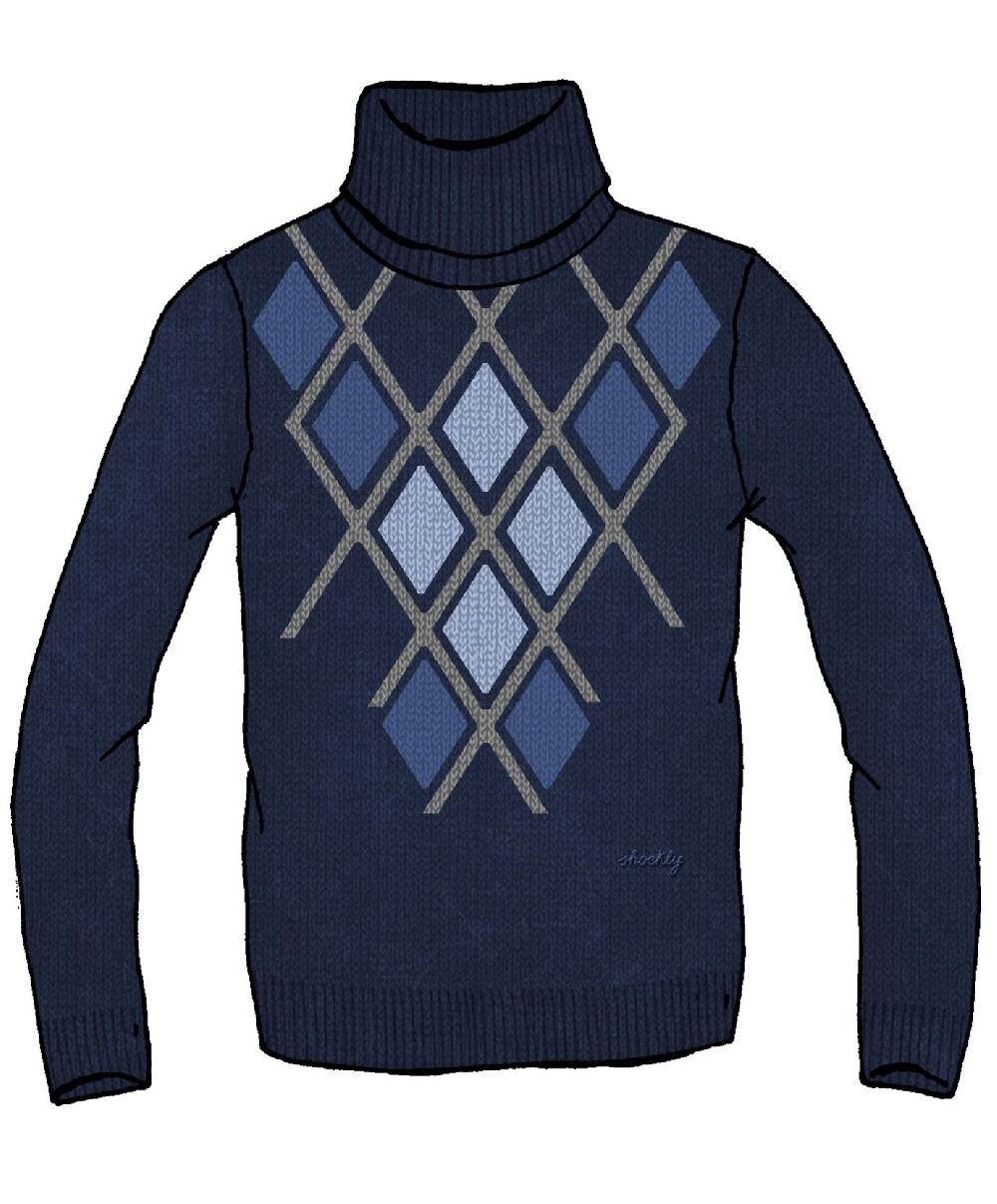 Shockly ROMBHUS-ROLLNECK Navy Spedizione Gratuita