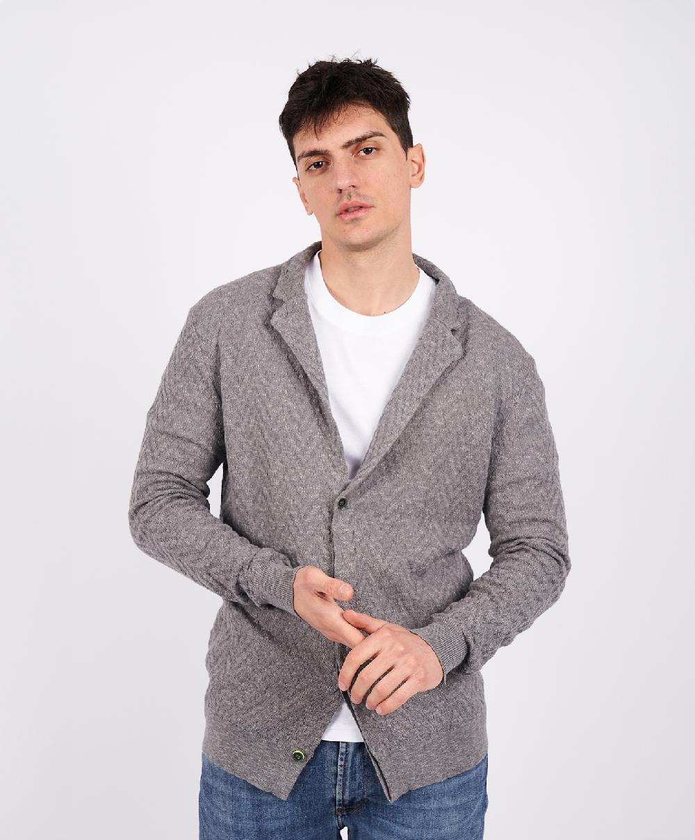Shockly FISHBONE-CARDIGAN Grey Prezzo Ridotto