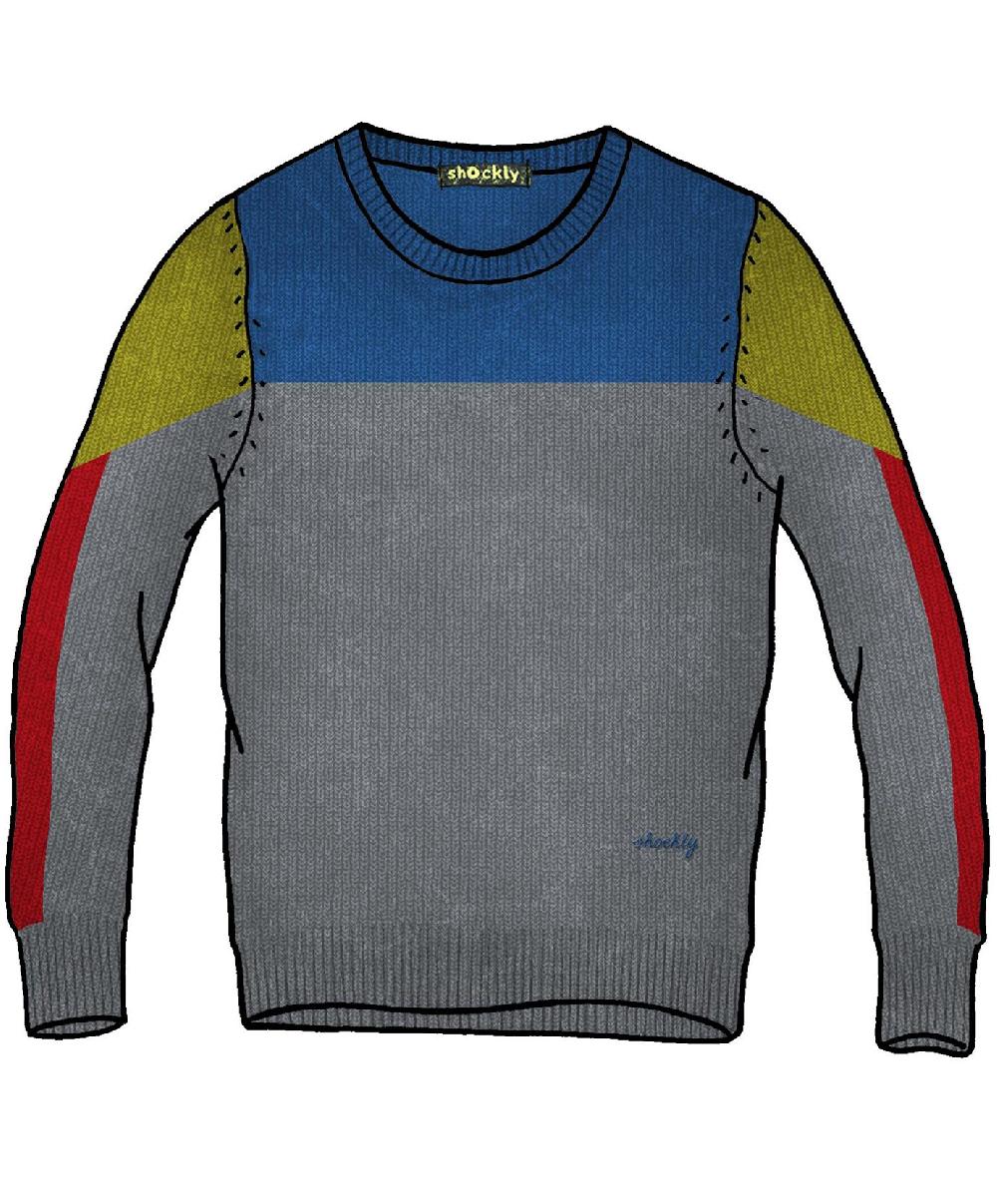 Shockly BLOCK-ROUND Grey Sottocosto