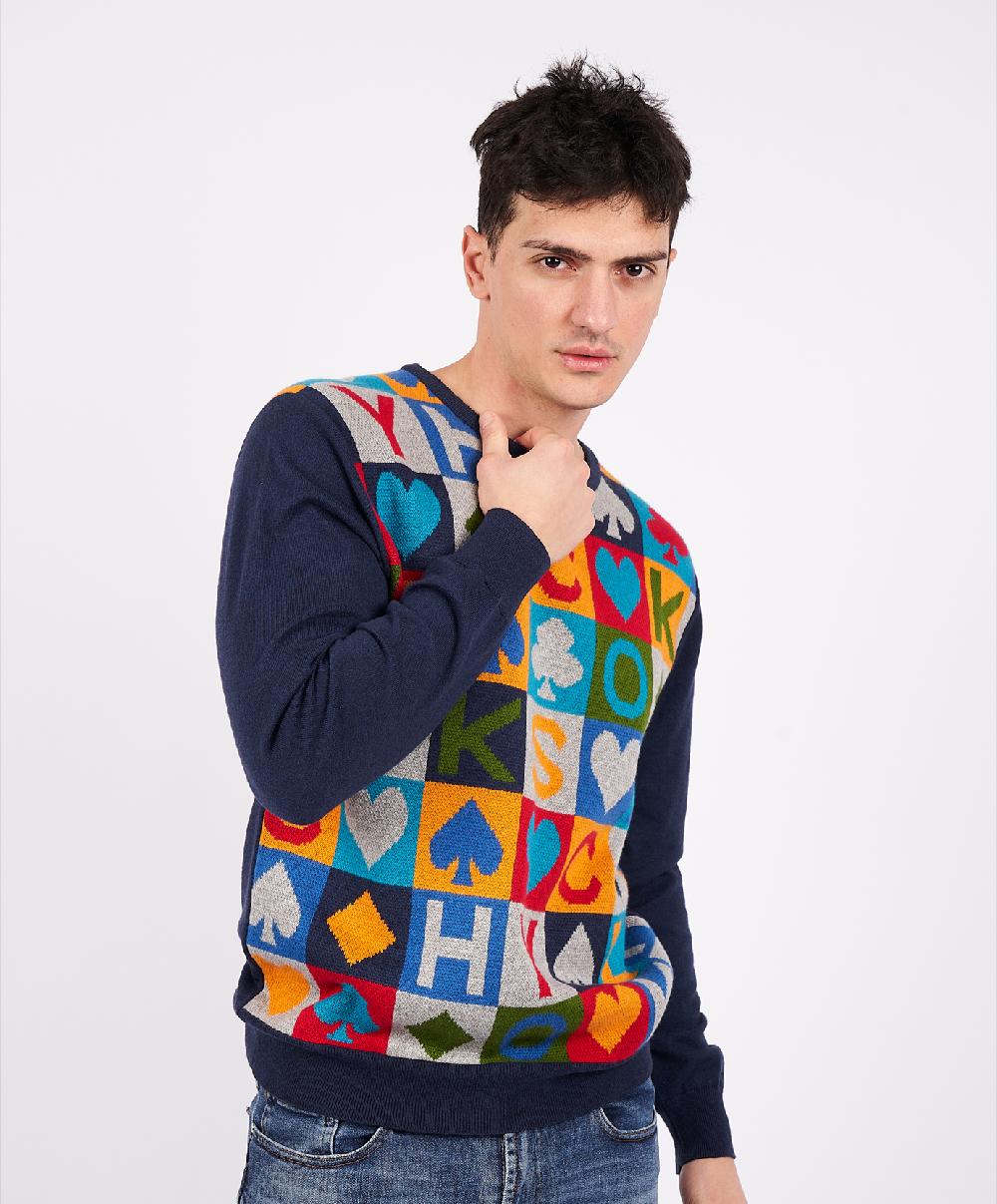 Shockly CARD-ROUND Navy Presa