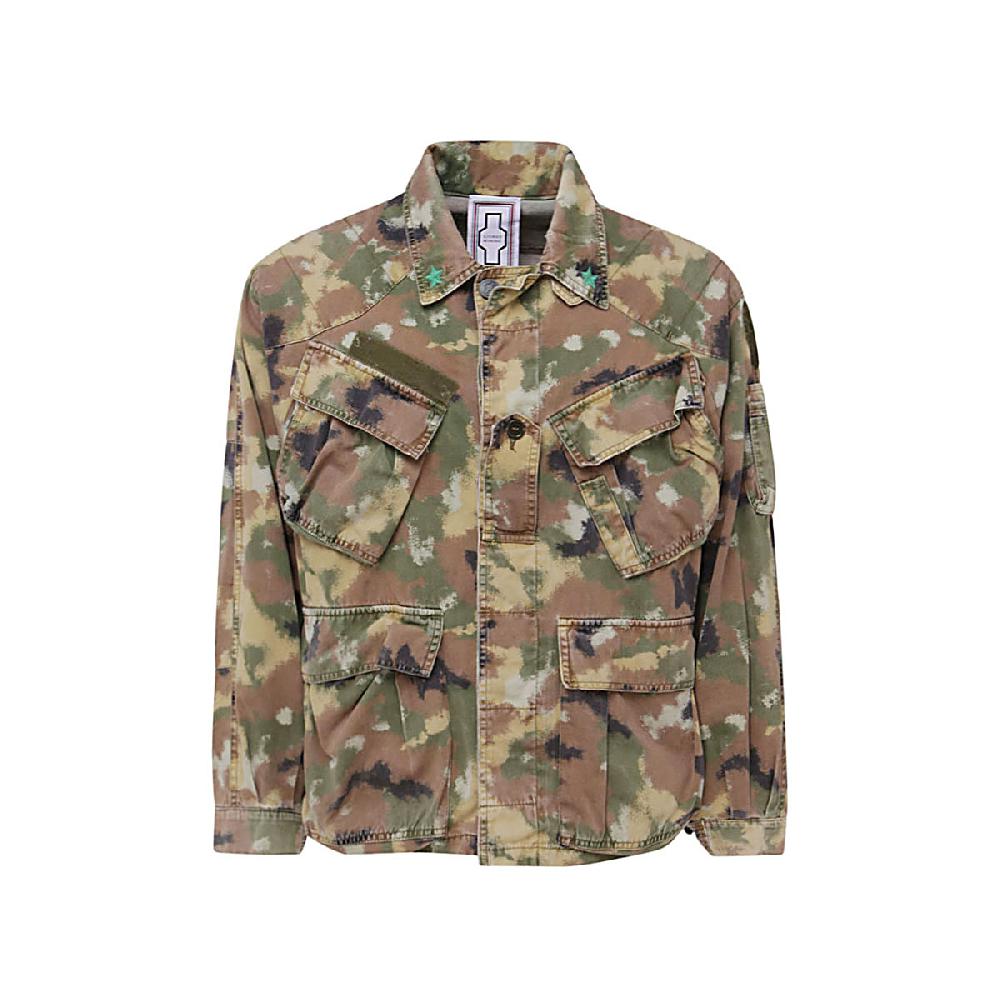 Stories Milano SHIRT JACKET CAMOUFLAGE – PANNA Liquidazione