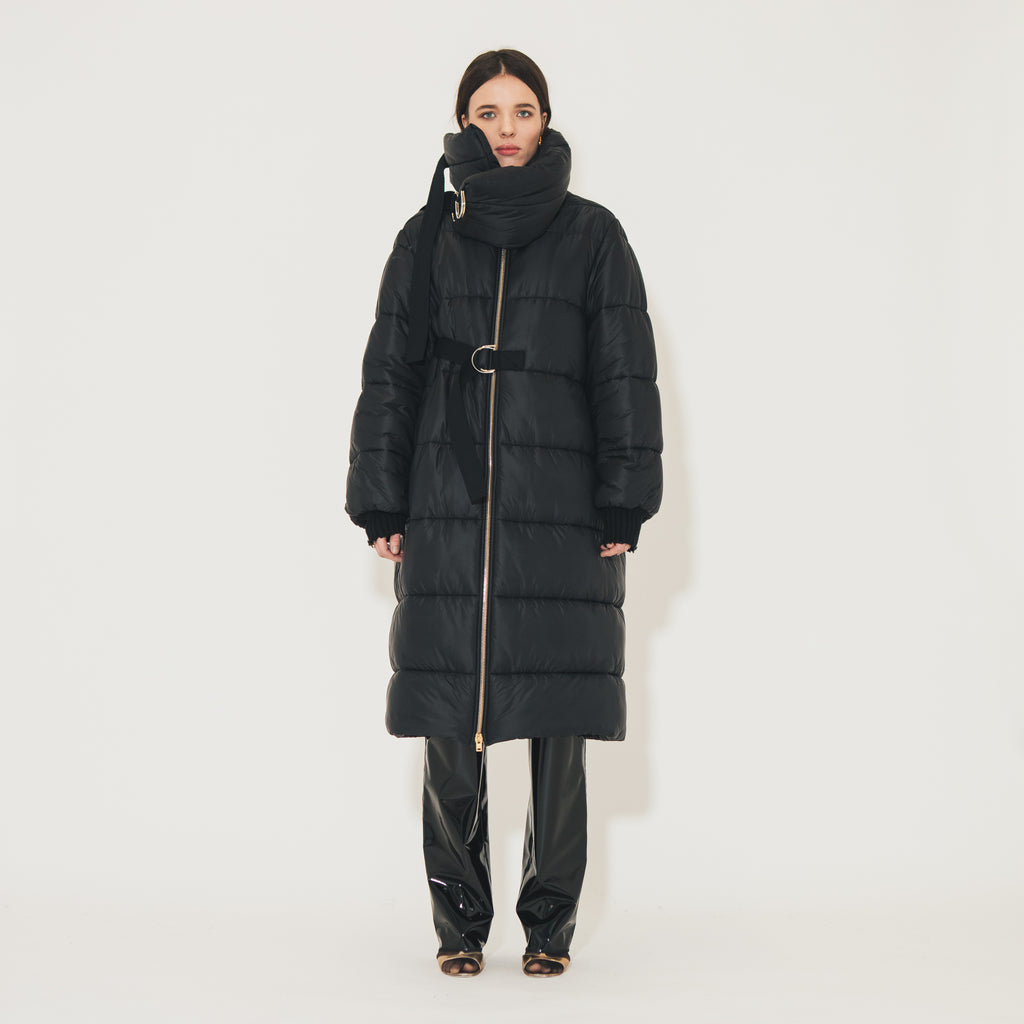 Sveta Milano Piumino lungo Oregon nero Promozione