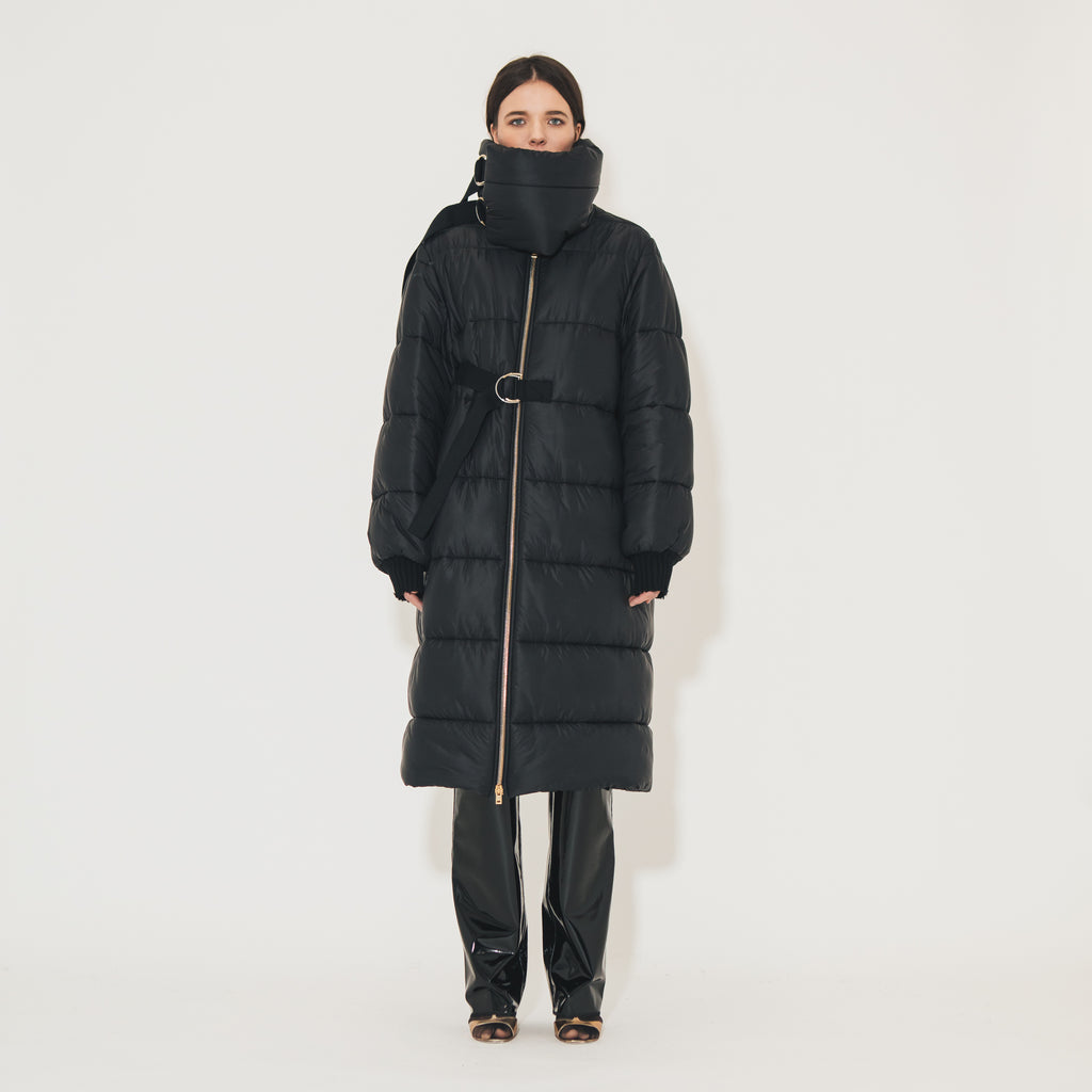 Sveta Milano Piumino lungo Oregon nero Promozione