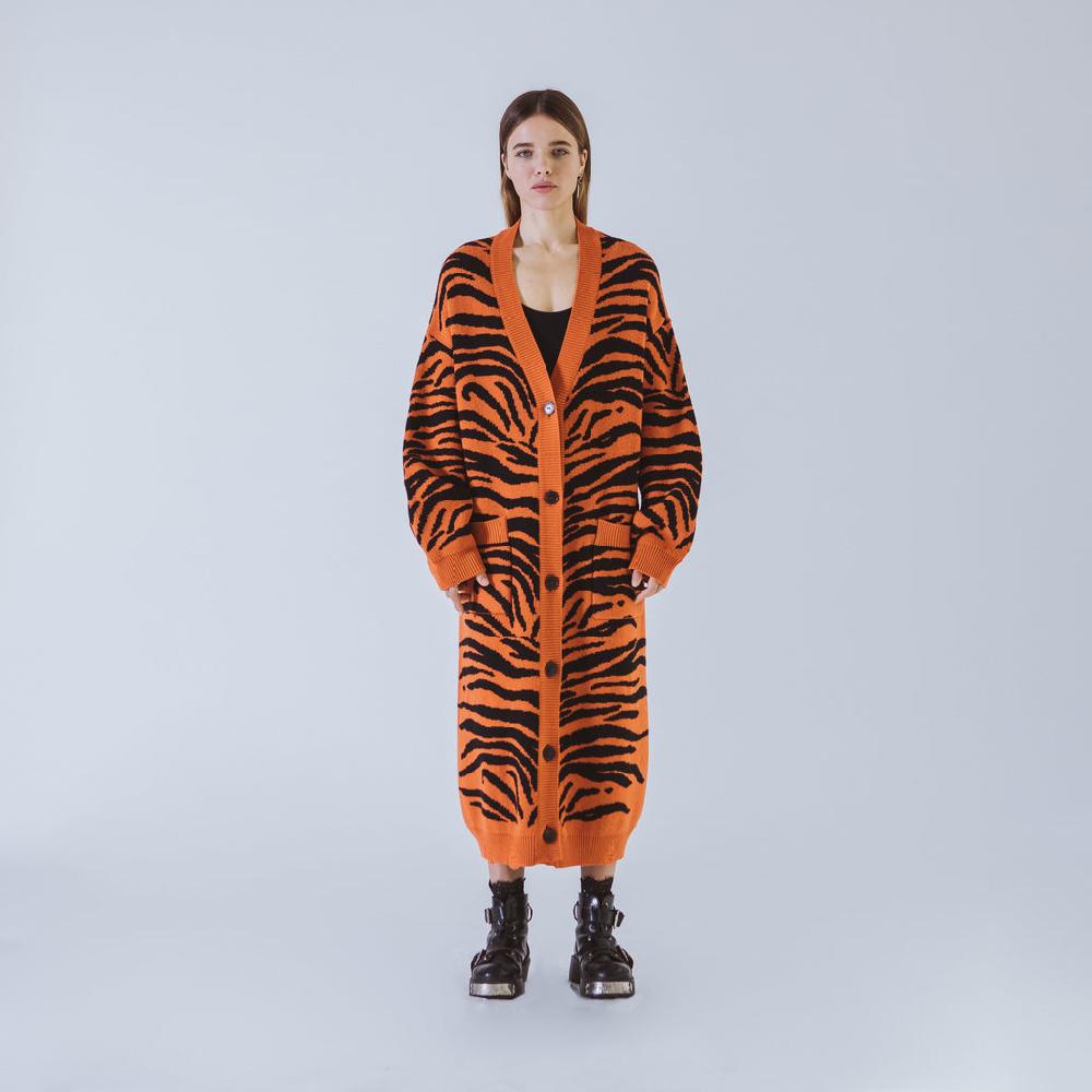 Sveta Milano Cardigan lungo jacquard Wendy Affare Del Giorno