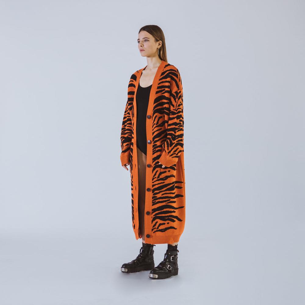 Sveta Milano Cardigan lungo jacquard Wendy Affare Del Giorno