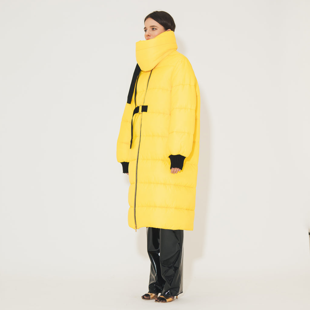 Sveta Milano Piumino lungo Oregon giallo Offerta Anniversario