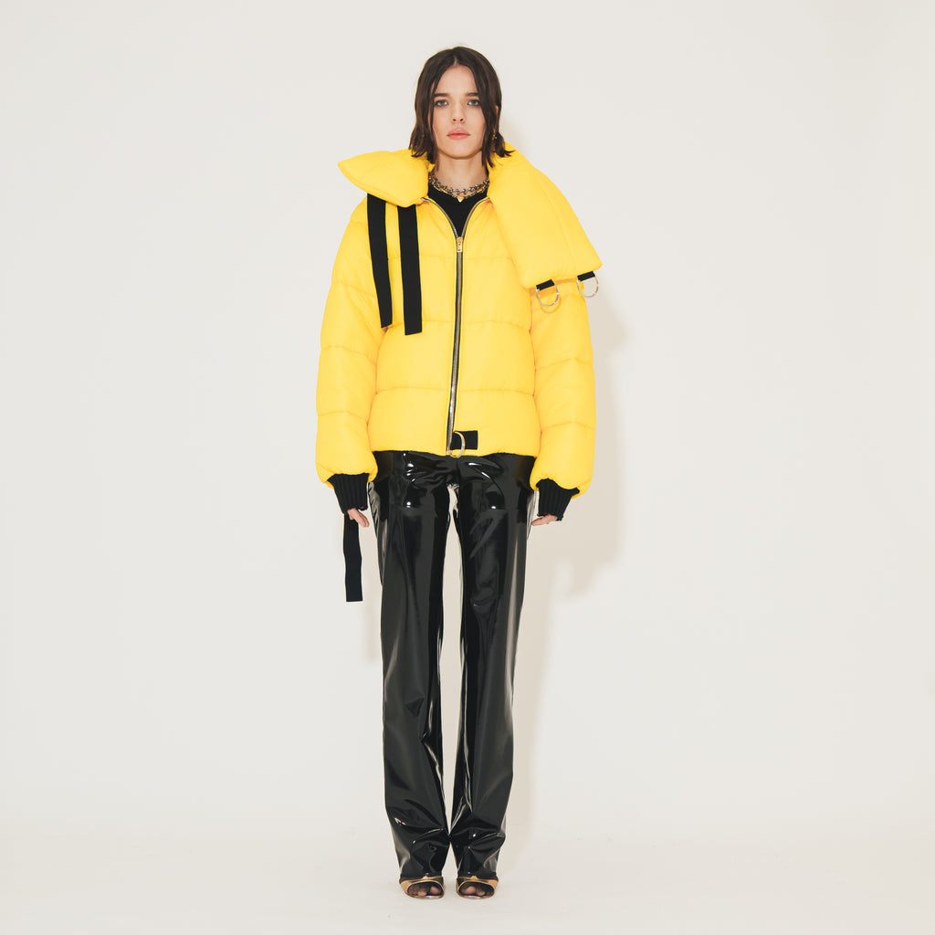 Sveta Milano Piumino corto giallo Oregon Liquidazione
