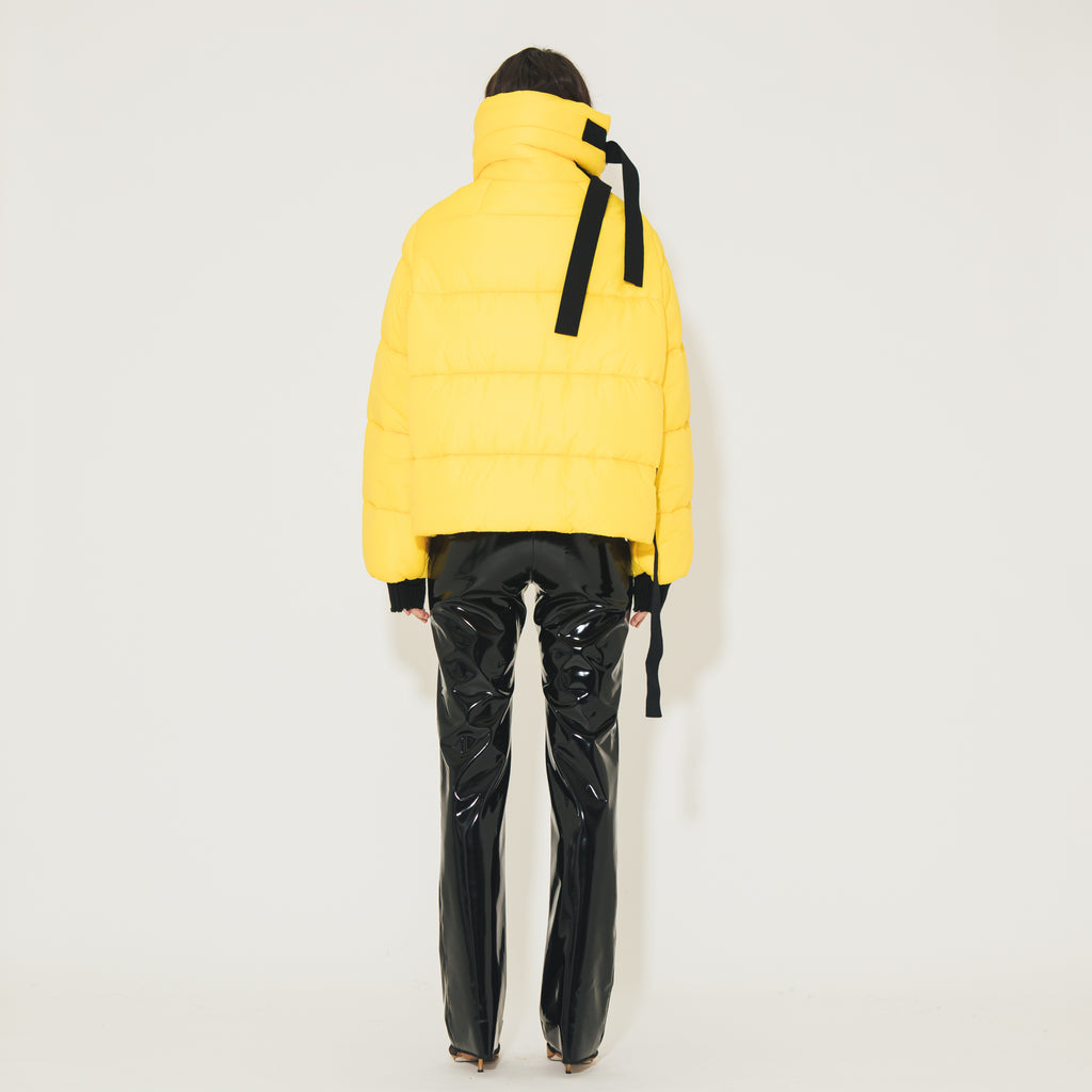 Sveta Milano Piumino corto giallo Oregon Liquidazione
