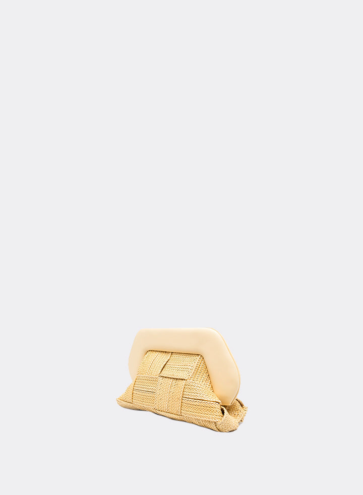 Themoirè TIA WEAVED STRAW CANARY In Linea