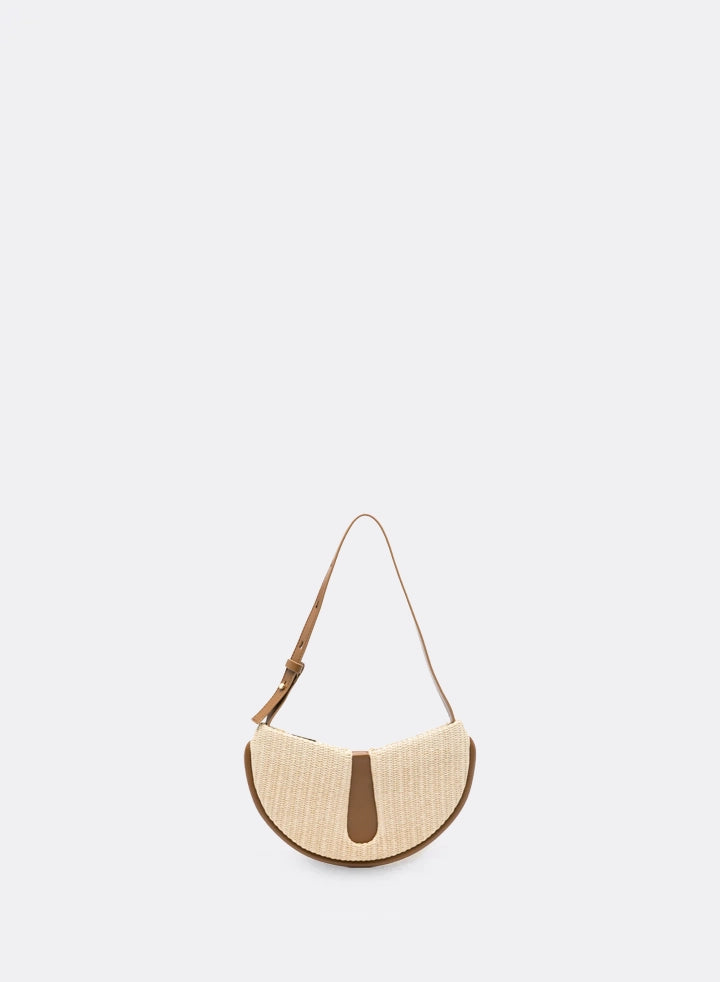 Themoirè EBE STRAW SHELL/CARAMEL