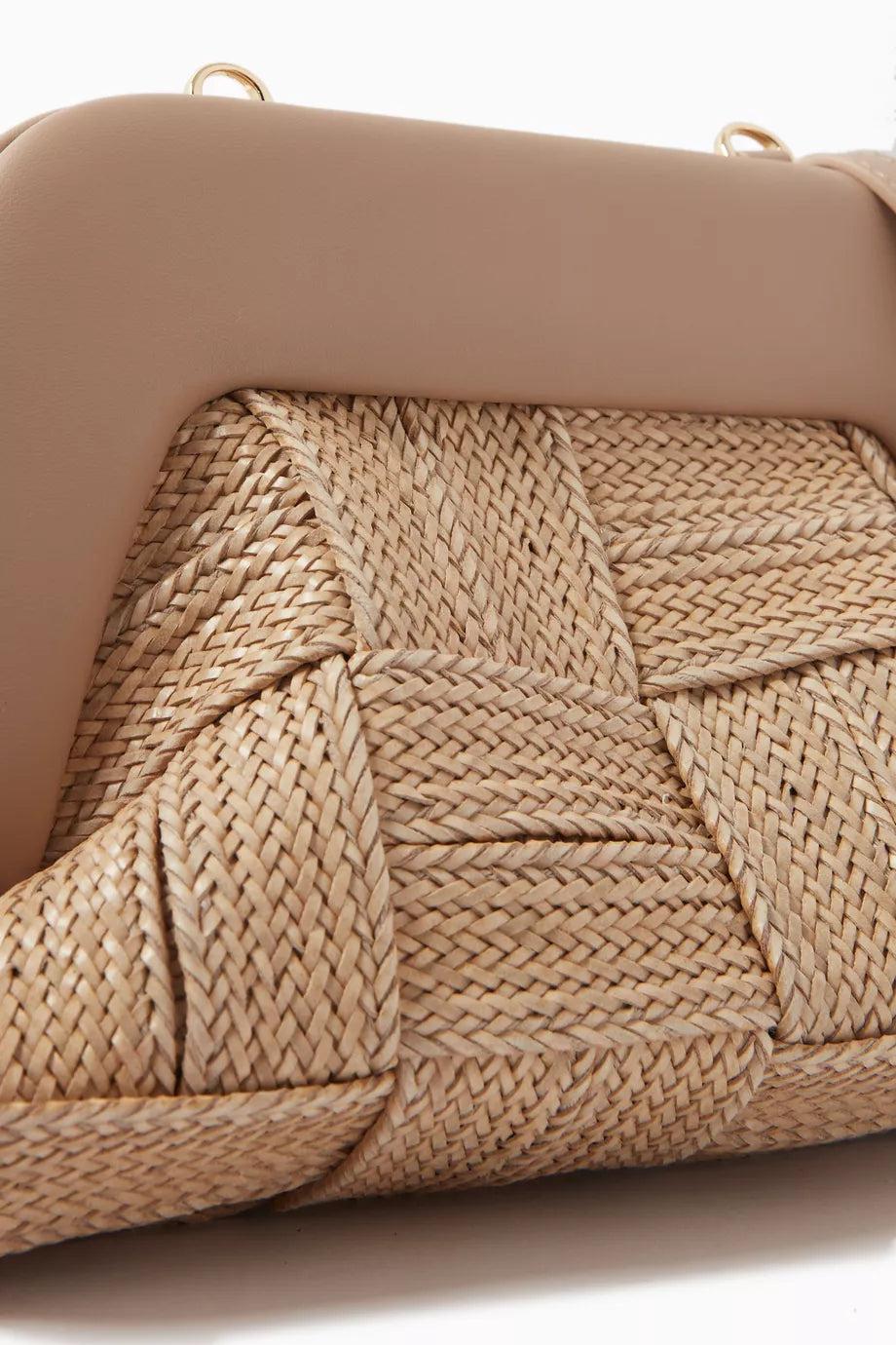 Themoirè TIA WEAVED STRAW WHEAT Offerta