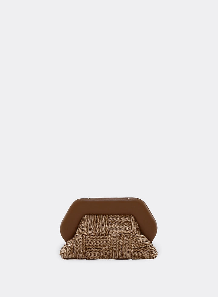 Themoirè TIA WEAVED STRAW BROWN