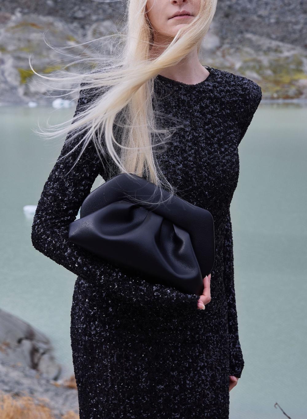 Themoirè TIA VEGAN FABRIC BLACK & 2025