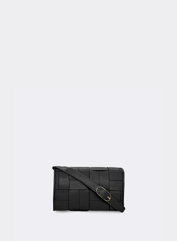 Themoirè FERONIA FLAT WEAVED BLACK Presa