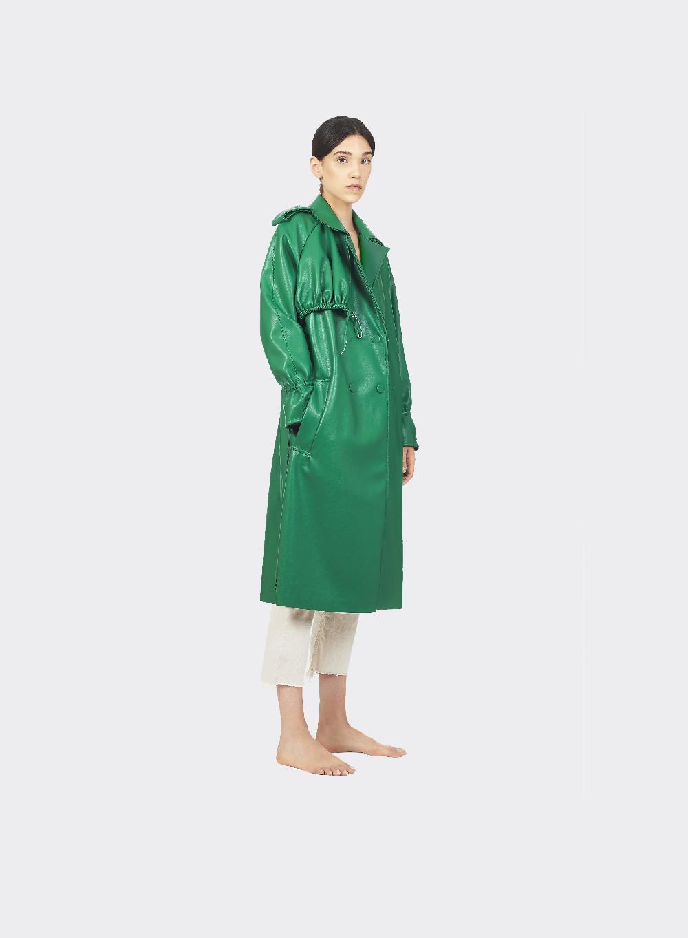 Themoirè TRENCH VEGAN GRASS Vendita calda