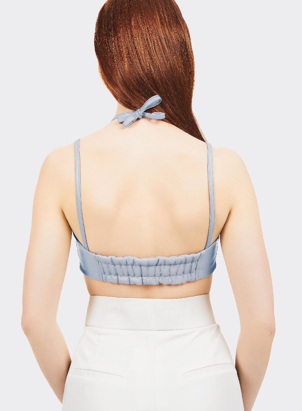 Themoirè BRALETTE VEGAN FABRIC LIGHT BLUE Online Outlet