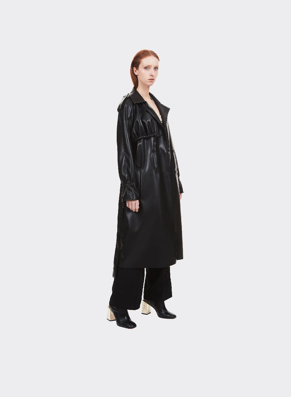 Themoirè TRENCH VEGAN FABRIC BLACK 2025