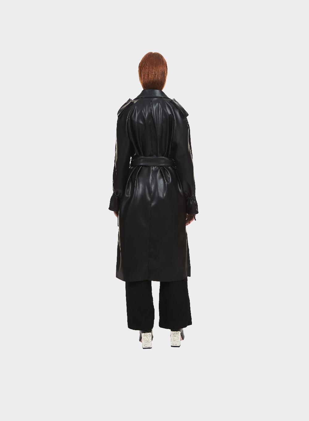 Themoirè TRENCH VEGAN FABRIC BLACK 2025