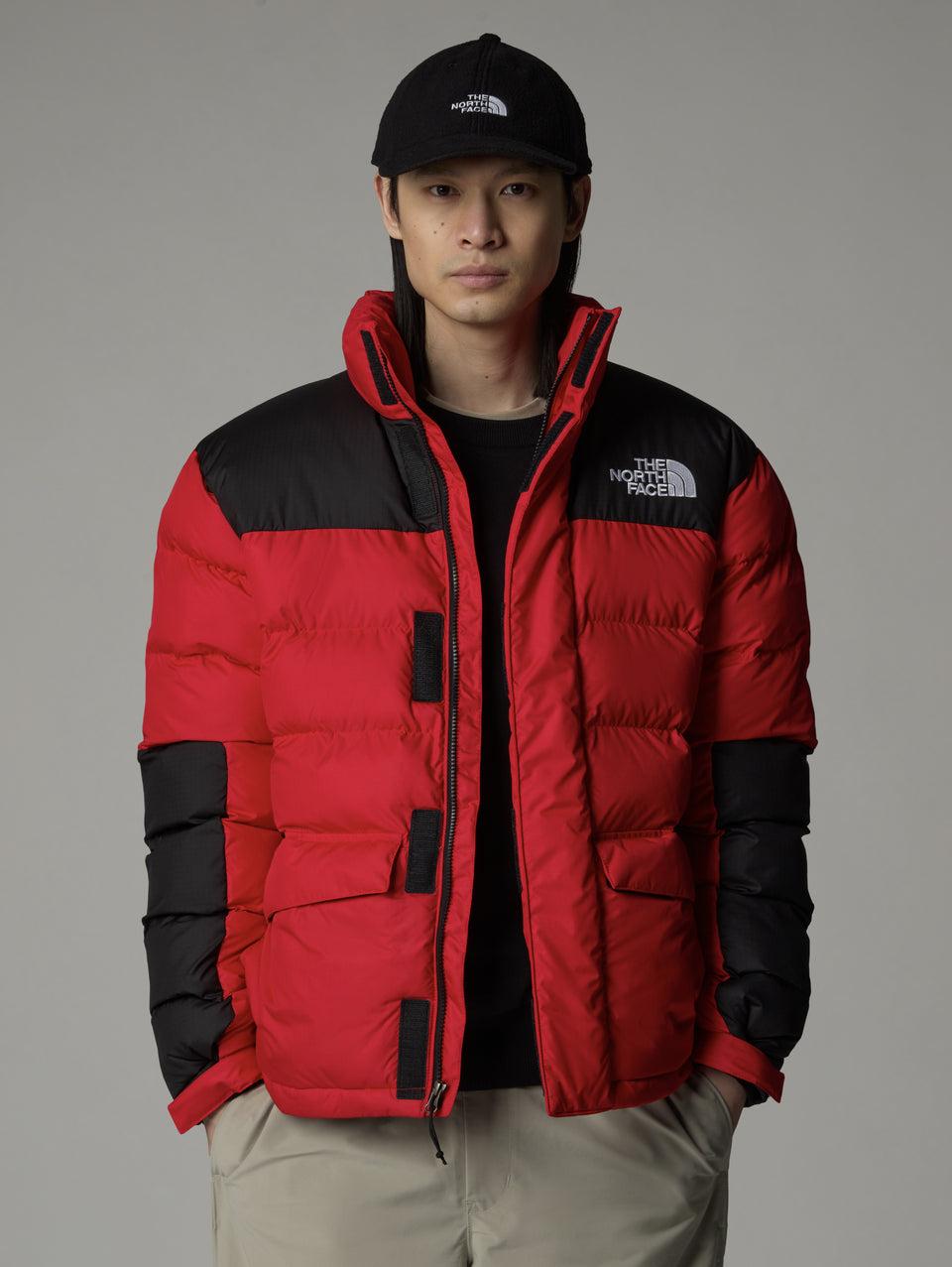 THE NORTH FACE Giaccone Color Block Imbottito Limbara Rosso Online Outlet