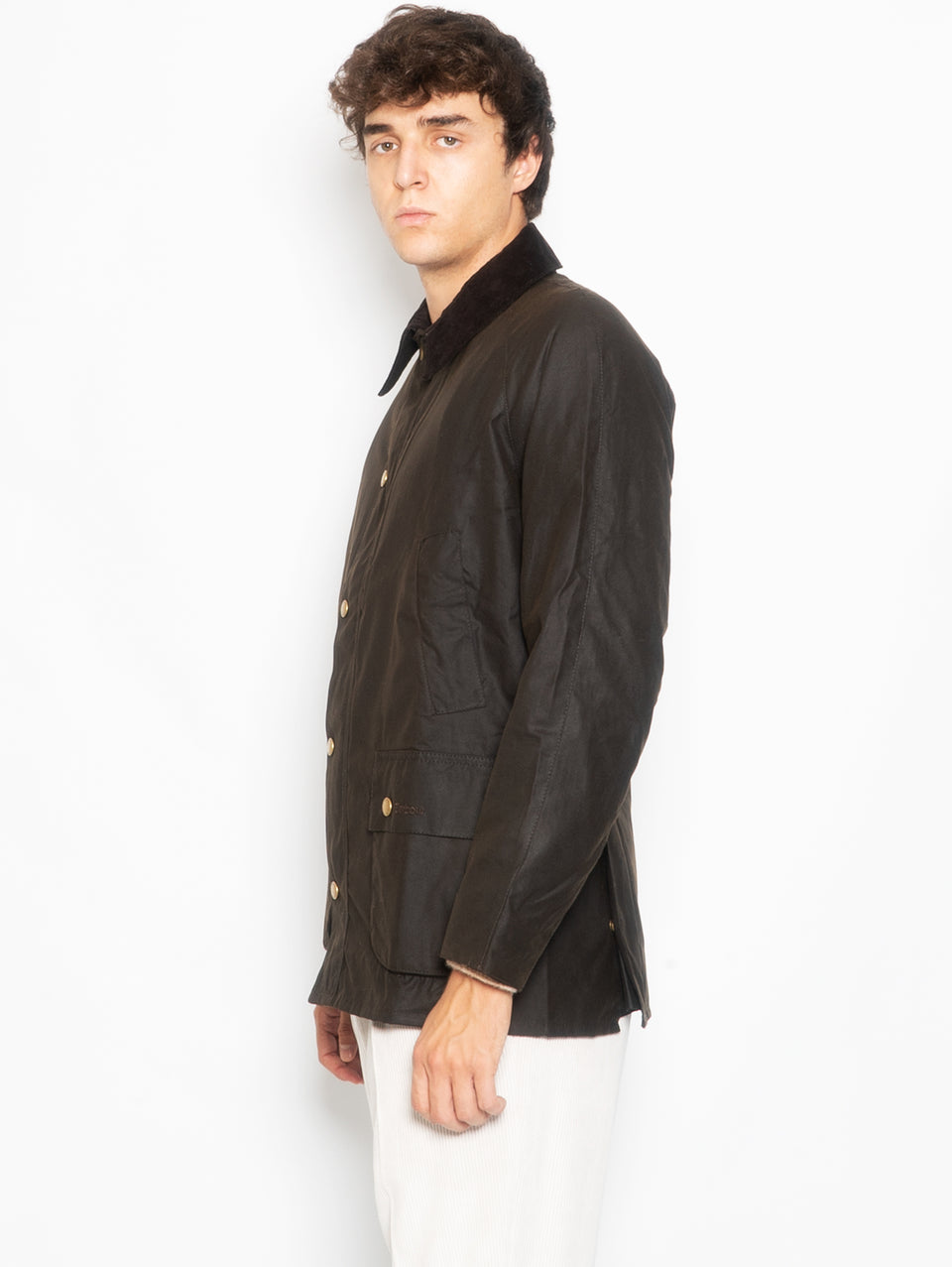 BARBOUR Giacca Ashby in Cotone Cerato Oliva Comprane uno, ottenene uno gratis