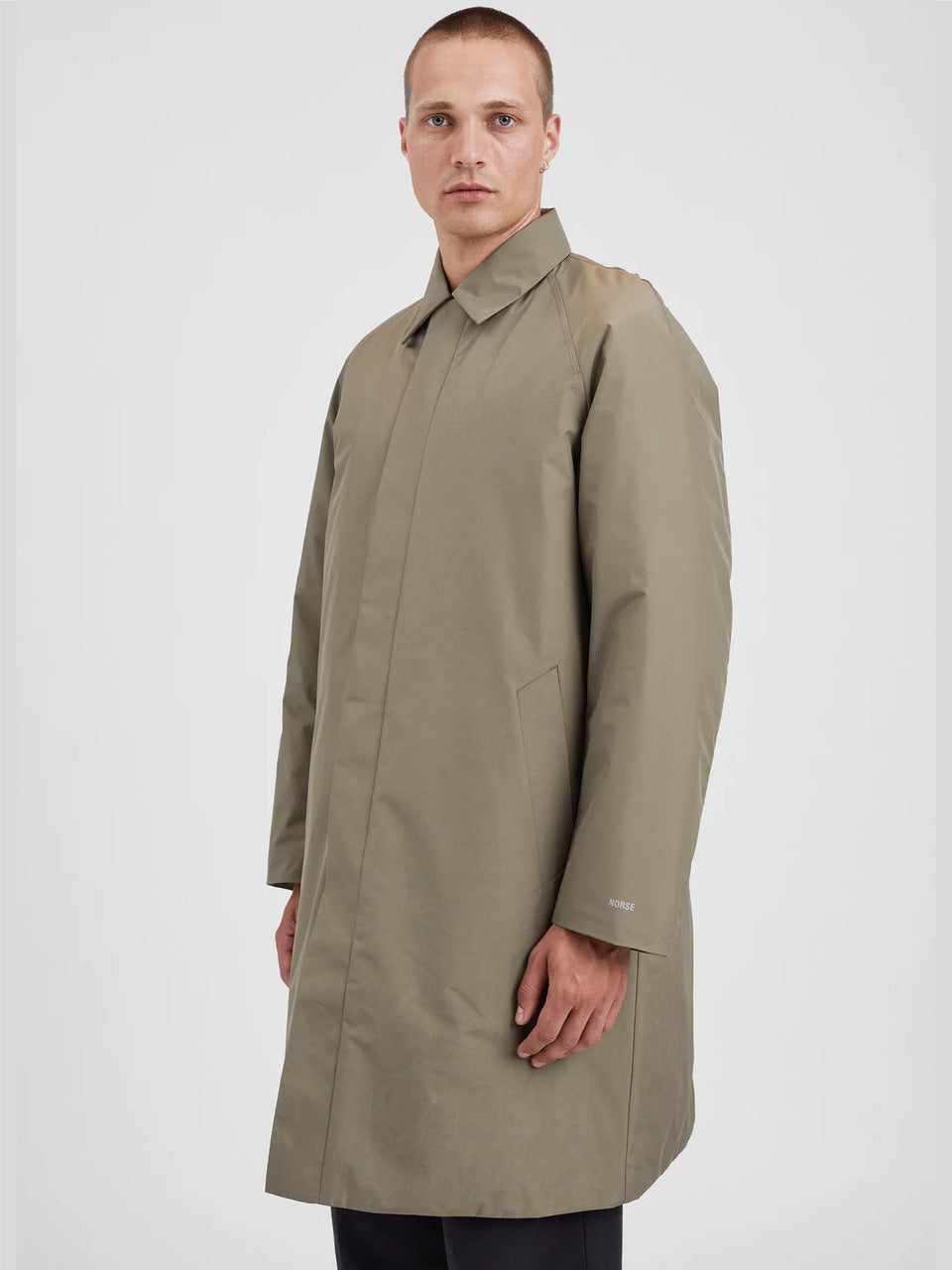NORSE PROJECTS Cappotto Impermeabile in Membrana Verde Enormi risparmi