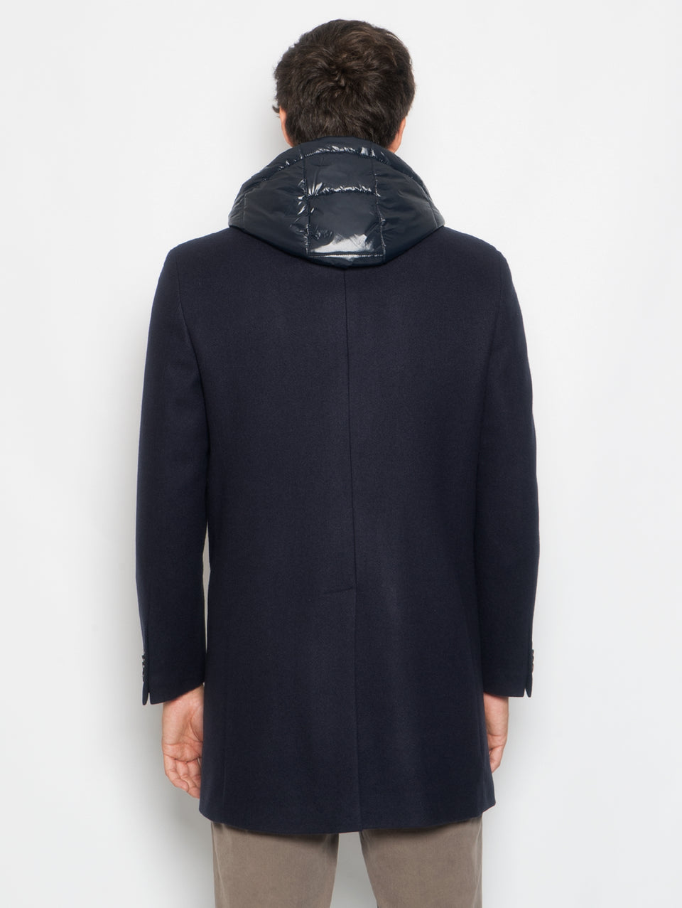 MANUEL RITZ Cappotto con Pettorina e Cappuccio Staccabile Blu Fino al 60% di sconto