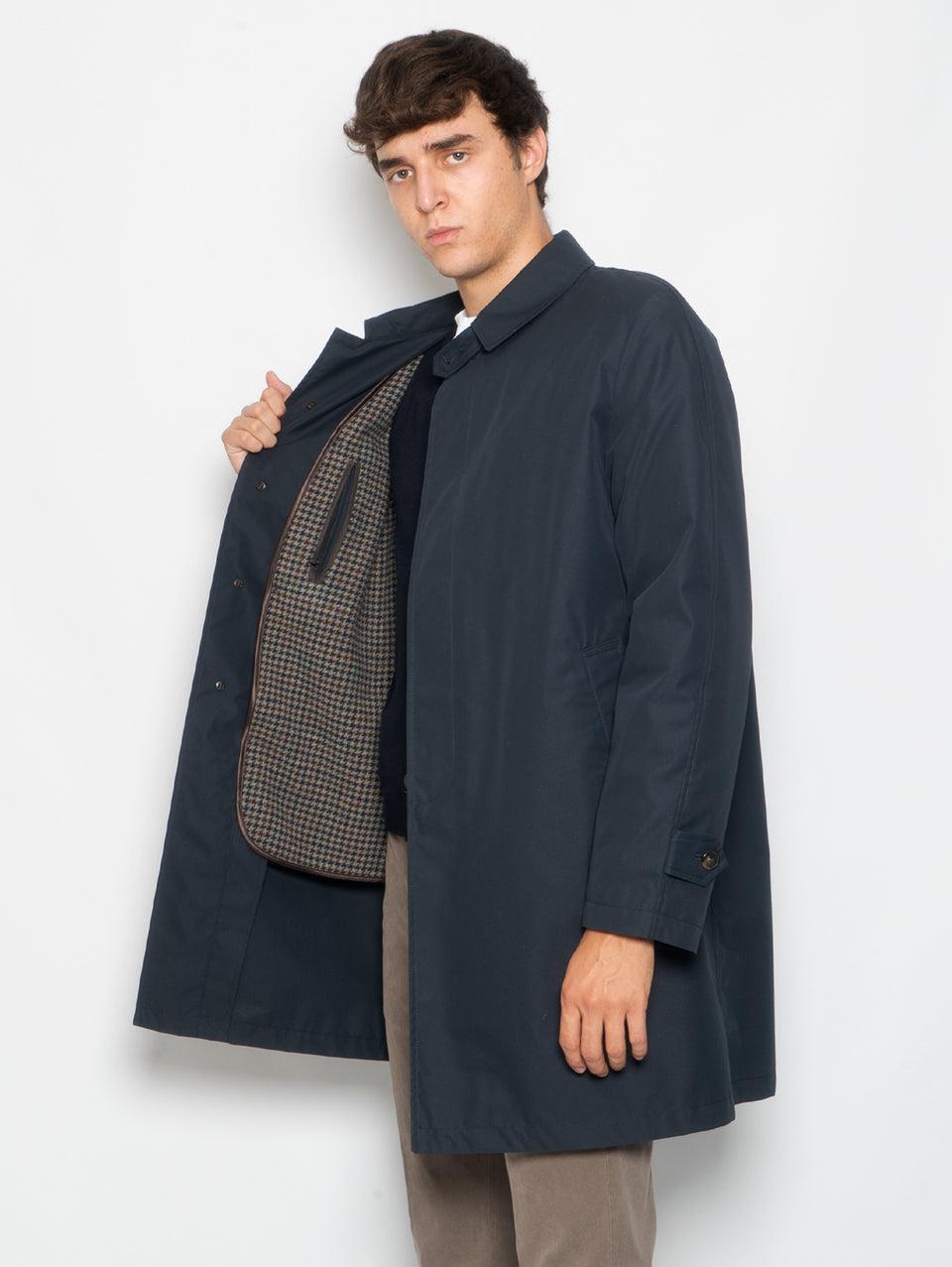 L'IMPERMEABILE Cappotto Car Coat con Interno in Lana Martin Blu Fino al 65% di sconto