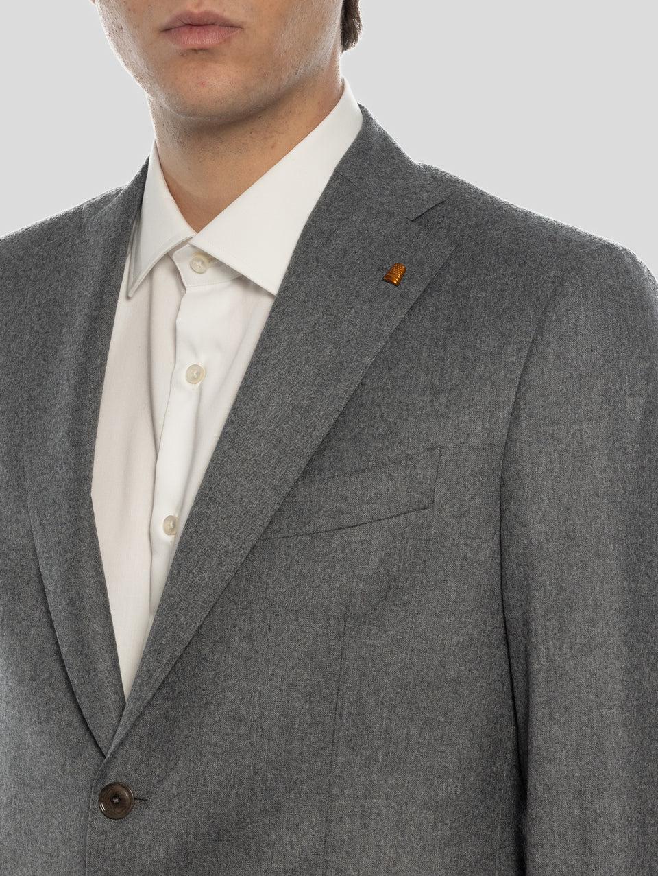 SARTORIA LATORRE Completo in Lana Grigio Melange Sostegno trimestrale