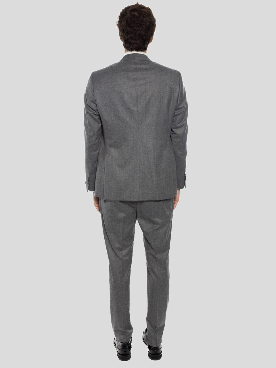 SARTORIA LATORRE Completo in Lana Grigio Melange Sostegno trimestrale