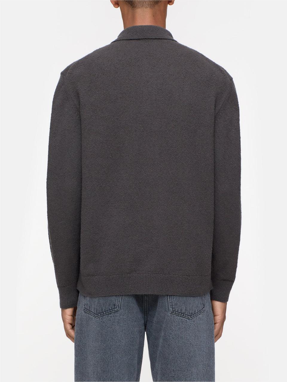 CLOSED Cardigan in Cotone Effetto Spazzolato Marrone Nuovo