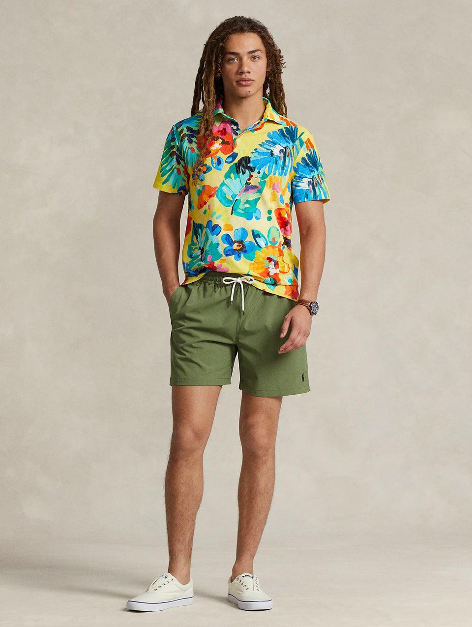 RALPH LAUREN Boxer da Mare Stretch Verde Presa