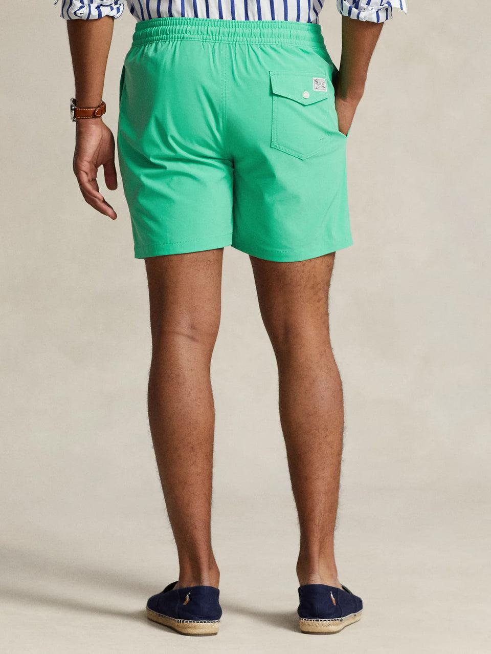 RALPH LAUREN Boxer da Mare Stretch Verde Menta Offerta