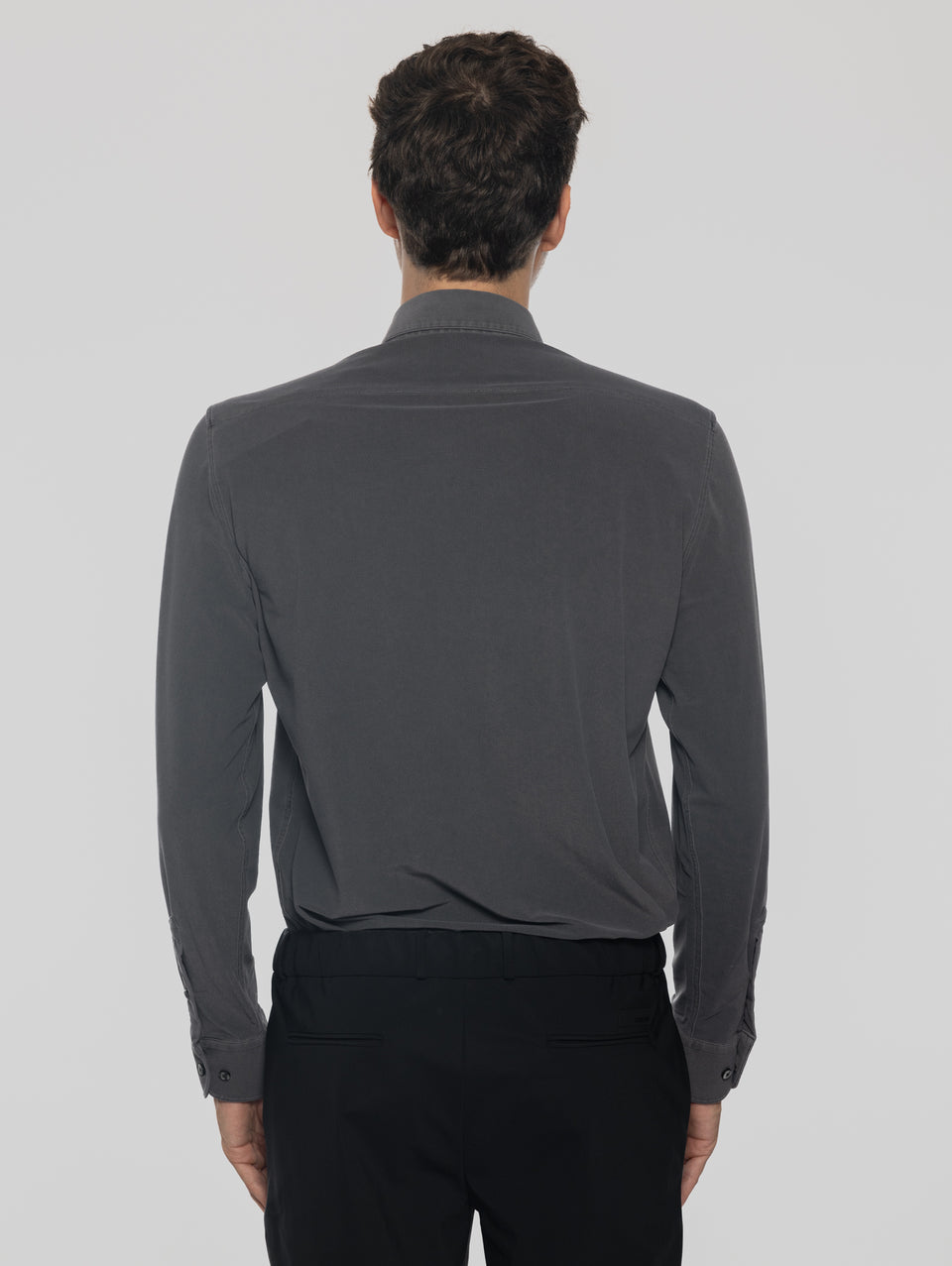RRD Camicia in Piquet con Effetto Delavé Nero I Più Venduti