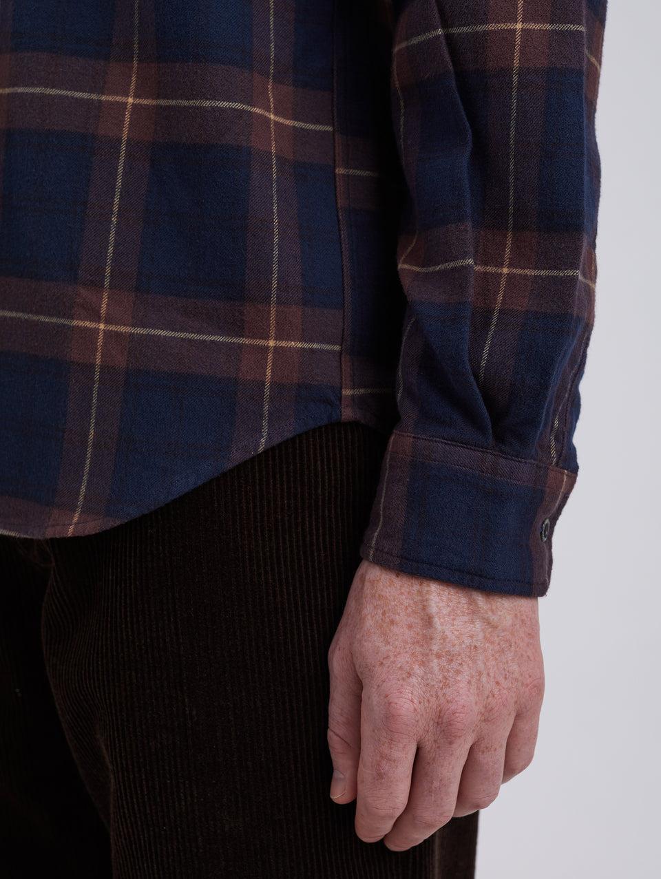 NORSE PROJECTS Camicia in Flanella a Quadri Check Osvald Vino Moda