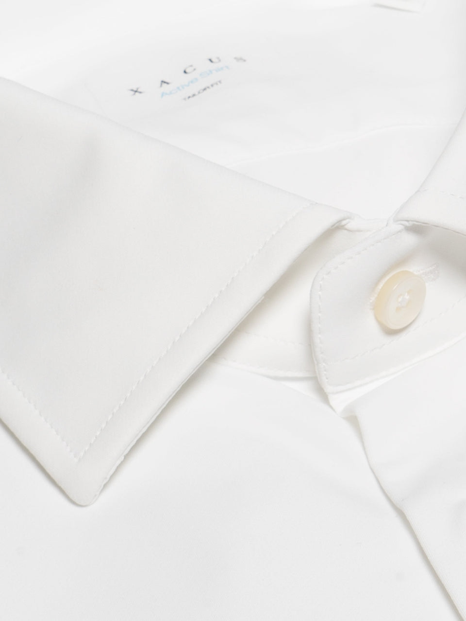 XACUS Camicia in Techno Micro Twill Stretch Bianco Prezzo di fabbrica