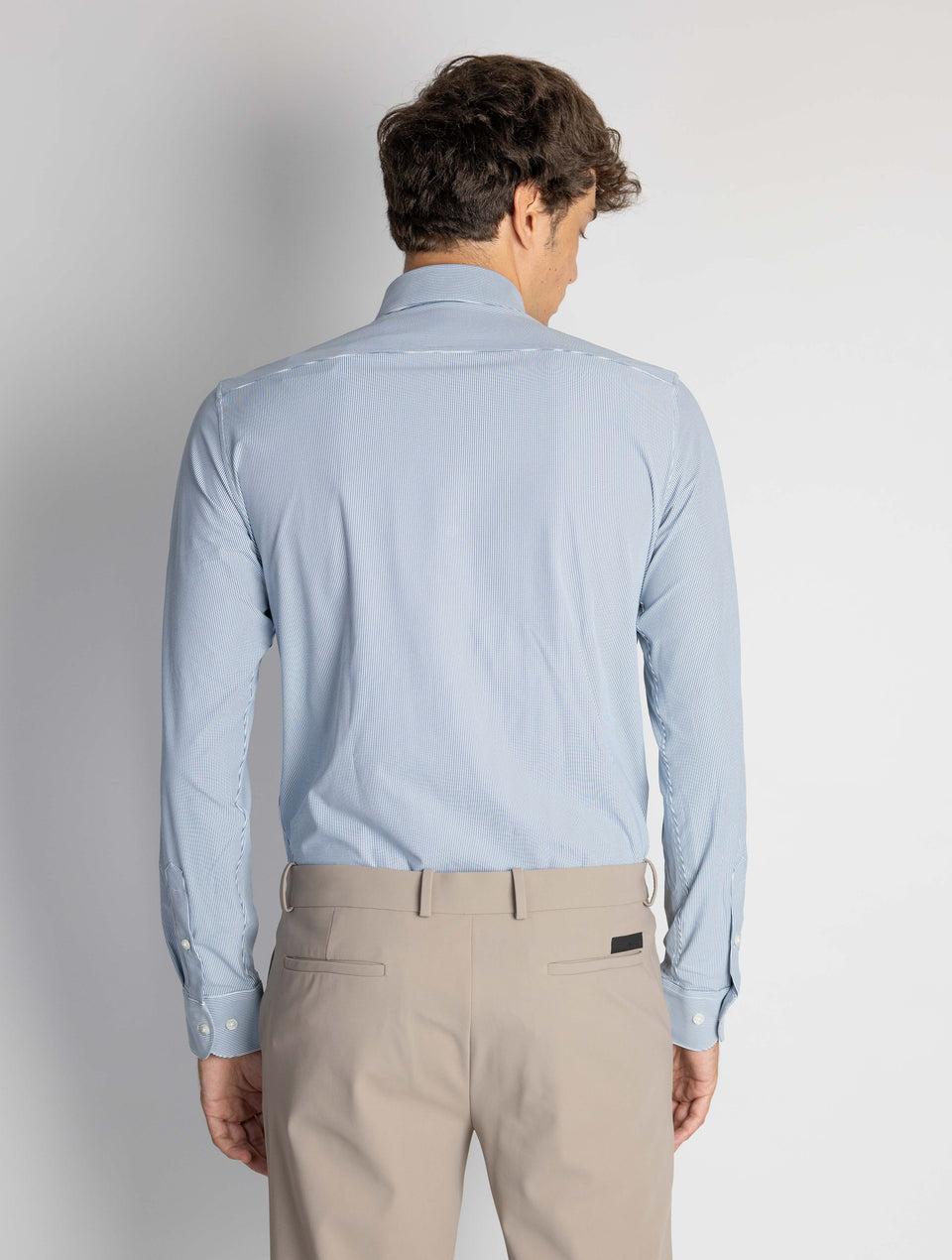 RRD Camicia a Righe Slim Fit Blu/Bianco Fornitura limitata