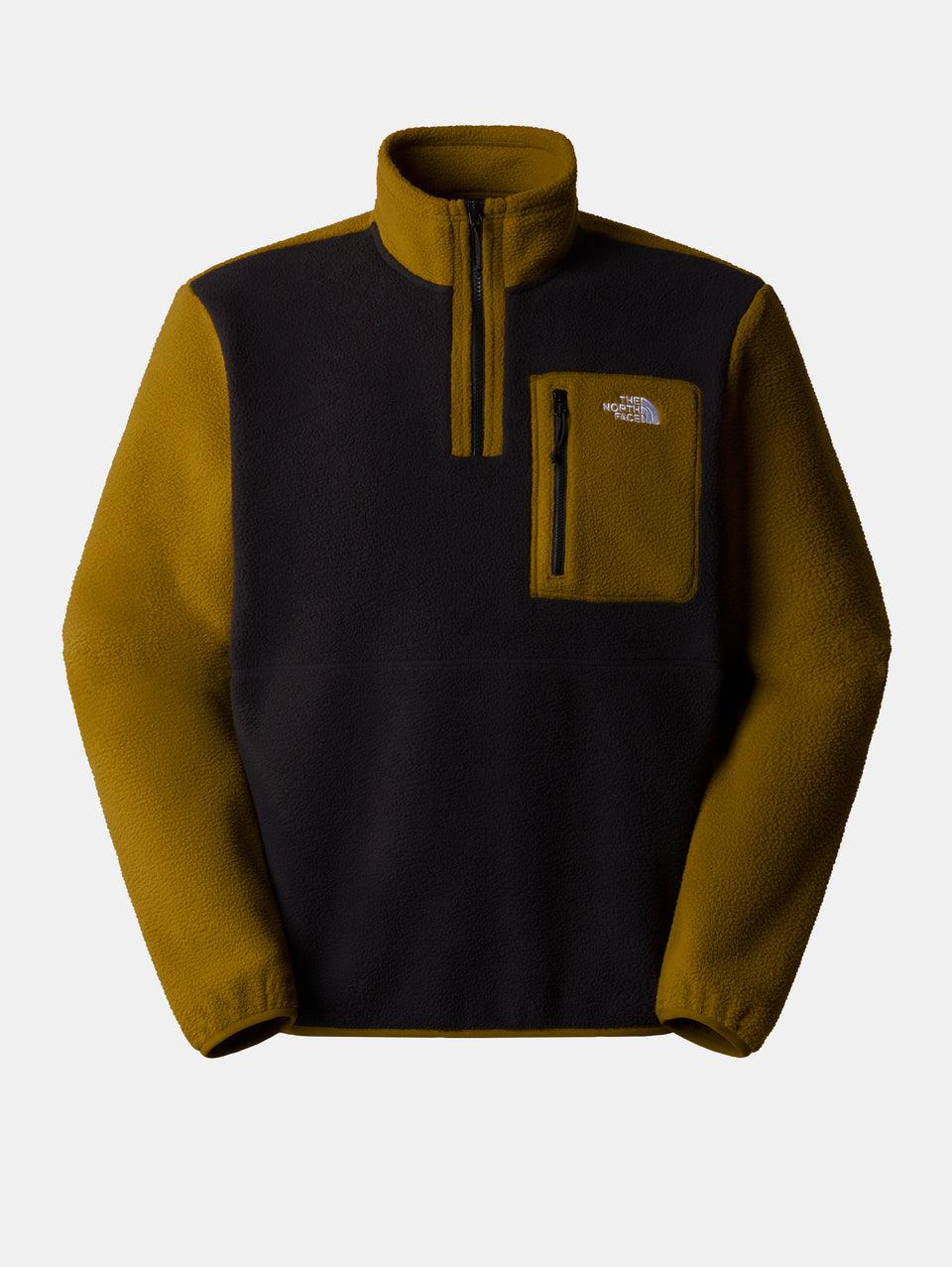 THE NORTH FACE Pile Yumiore con Cerniera a 1/4 Nero/Verde Offerta Pasqua