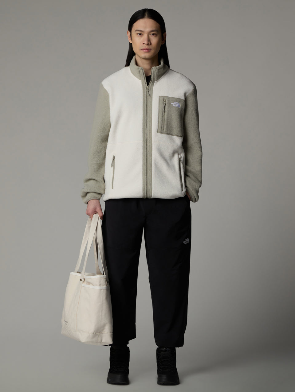 THE NORTH FACE Giacca in Pile Medio Yumiori Bianco Offerta per la Festa della Mamma