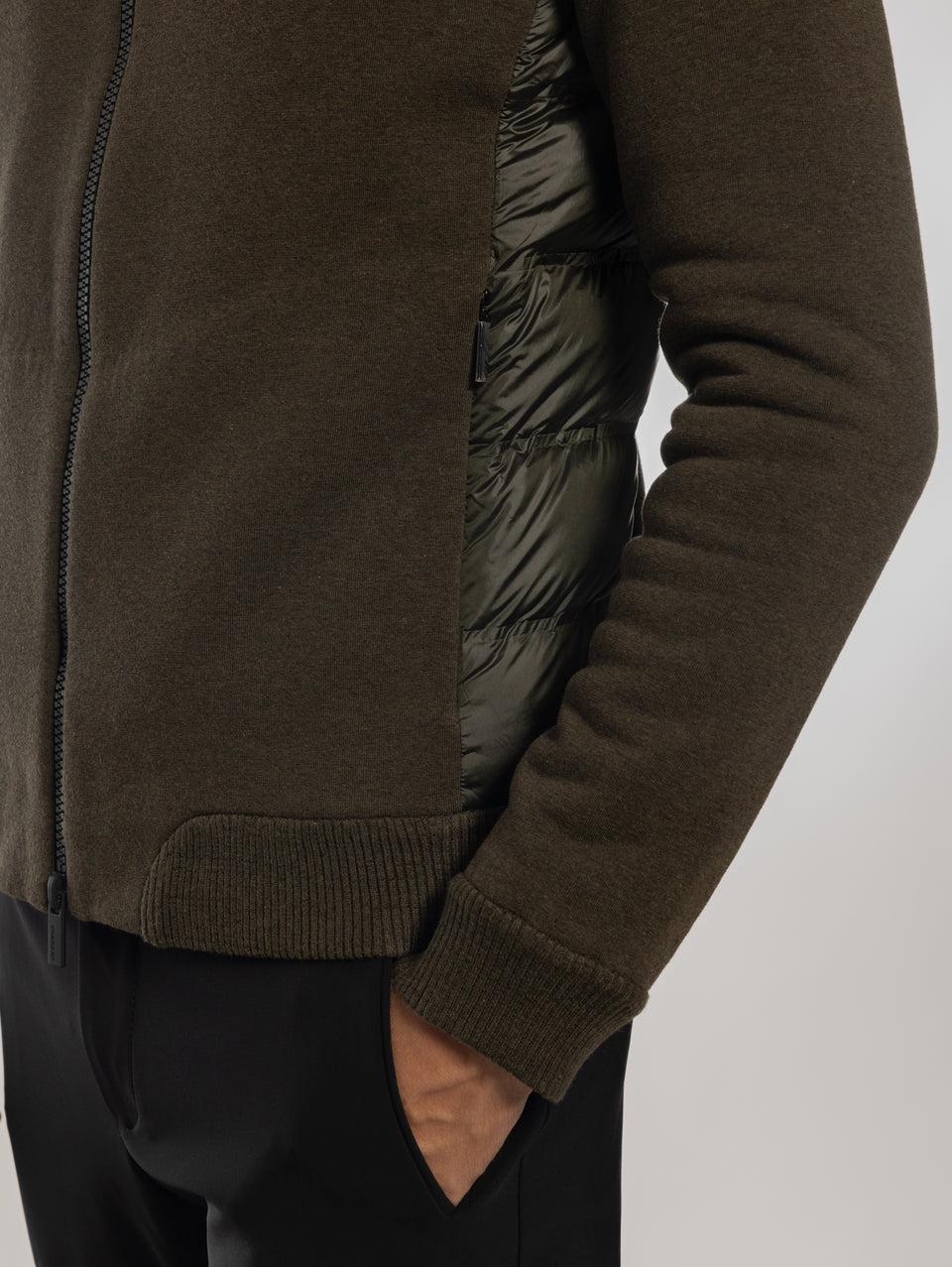 RRD Felpa con Inserti Laterali Verde Smaltimento dello stoccaggio