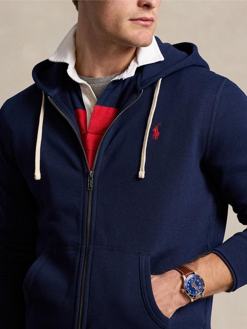 RALPH LAUREN Felpa con Cappuccio Blu Latest fashion