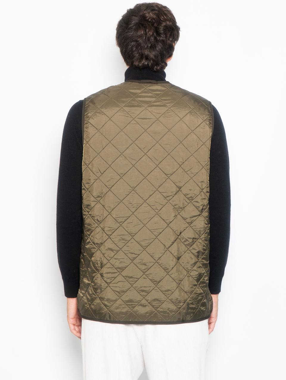 BARBOUR Gilet trapuntato Polarquilt Verde Only for today
