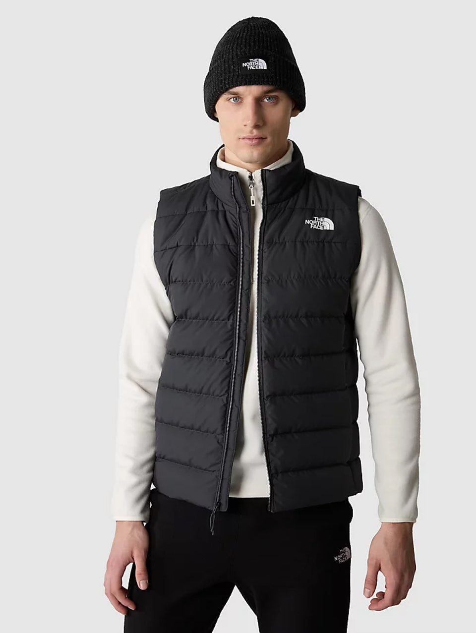 THE NORTH FACE Gilet con Cappuccio in Piuma Aconcagua Nero Super sconto