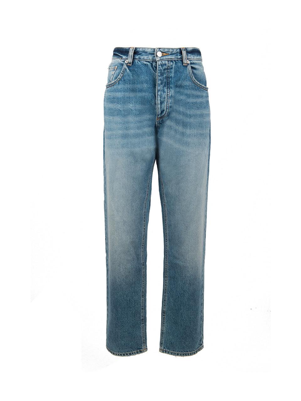 ICON DENIM Jeans Gamba Larga Kanye Blu Black Friday Prezzi