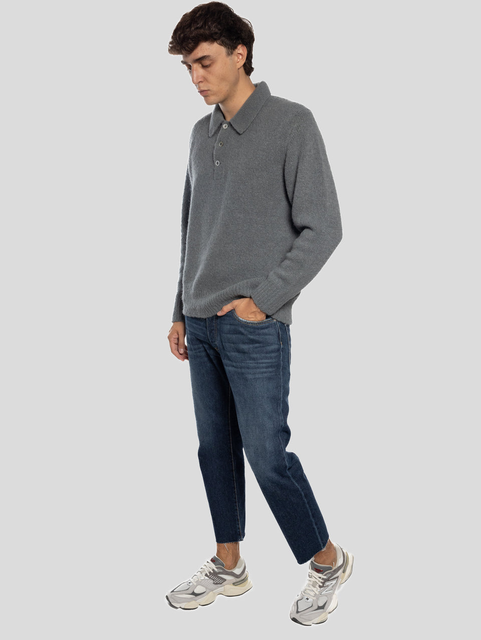 ICON DENIM Jeans Josh con Orlo Sfrangiato Blu Duty-free